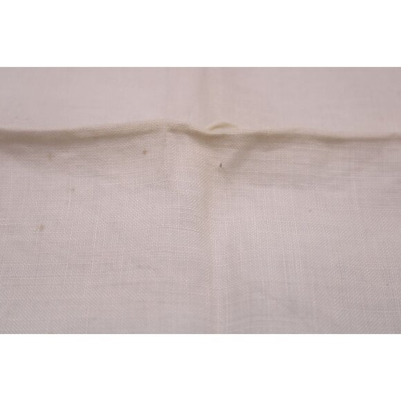 Vtg Handmade Embroidered Linen Table Runner Crochet Trim Floral Basket Design - Picture 5 of 12